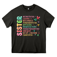 Asphalt sister beautiful loyal reliable Heavy Core Tee - MaliasSmallBusiness