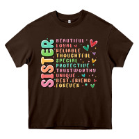 Chocolate Brown sister beautiful loyal reliable Heavy Core Tee - MaliasSmallBusiness