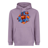 Lavender halloween pumpkin patch  5 Heavyweight Hoodie - BundleAndBundleShop