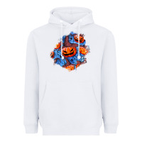 White halloween pumpkin patch  5 Heavyweight Hoodie - BundleAndBundleShop