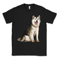 Black Alaskan Malamute Dog Classic Tee - LillyAllenDesigns