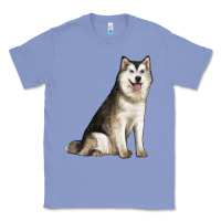 Colony Blue Alaskan Malamute Dog Classic Tee - LillyAllenDesigns