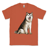 Copper Alaskan Malamute Dog Classic Tee - LillyAllenDesigns