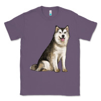 Lavender Alaskan Malamute Dog Classic Tee - LillyAllenDesigns
