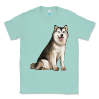 Seafoam Alaskan Malamute Dog Classic Tee - LillyAllenDesigns