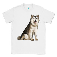 White Alaskan Malamute Dog Classic Tee - LillyAllenDesigns