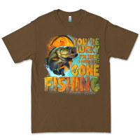 Cacao youre lucky im here i could have gone fishing Premium Tee - NancyCooperArtShop