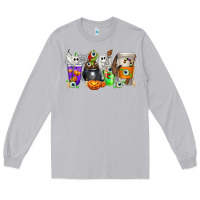 Moon Dust Halloween Coffee Cups Long Sleeve Tee - texasbilliewilder