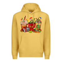 Antique Gold Mexico Coffee Cups Premium Hoodie - FaDigitalArtStudio