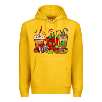 Lemon Mexico Coffee Cups Premium Hoodie - FaDigitalArtStudio