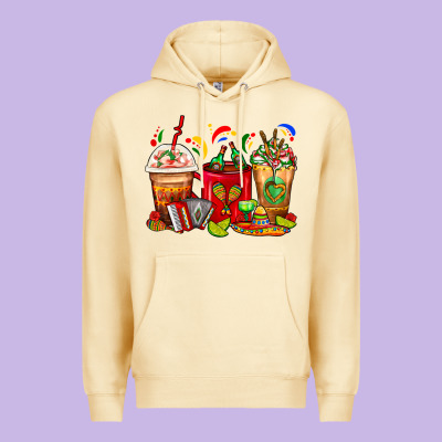 Mexico Coffee Cups Premium Hoodie Designed By Fadigitalartstudio