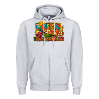 Heather Grey Happy Thanksgiving Zipper Hoodie - FaDigitalArtStudio