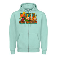 Seafoam Happy Thanksgiving Zipper Hoodie - FaDigitalArtStudio
