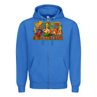 True Royal Happy Thanksgiving Zipper Hoodie - FaDigitalArtStudio
