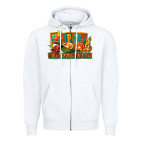 White Happy Thanksgiving Zipper Hoodie - FaDigitalArtStudio