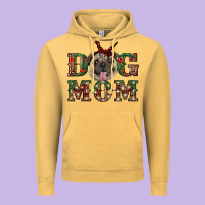Christmas Dog Mom Vintage Hoodie Designed By Ranaportraitstore