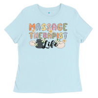 Baby Blue massage therapist life Ladies Tee - MaliasSmallBusiness