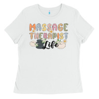 White massage therapist life Ladies Tee - MaliasSmallBusiness