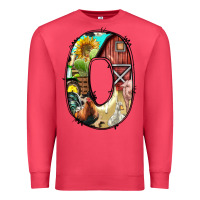 Cardinal farm life alphabet lowercase letters o Premium Sweatshirt - BundleAndBundleShop