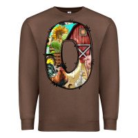 Chestnut farm life alphabet lowercase letters o Premium Sweatshirt - BundleAndBundleShop