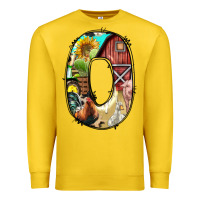 Lemon farm life alphabet lowercase letters o Premium Sweatshirt - BundleAndBundleShop
