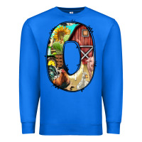 True Royal farm life alphabet lowercase letters o Premium Sweatshirt - BundleAndBundleShop