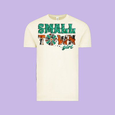 Small Town Girl Western Windmill Vintage Tee Designed By Jasminsmagicworld