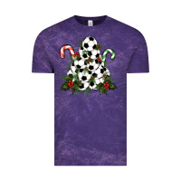 Cloud Purple Lightning Soccer Christmas Tree Vintage Tee - RanaPortraitStore
