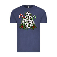 Vintage Denim Lightning Soccer Christmas Tree Vintage Tee - RanaPortraitStore