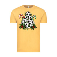 Vintage Mustard Lightning Soccer Christmas Tree Vintage Tee - RanaPortraitStore