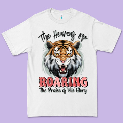 The Heavens Are Roaring Tiger Premium Tee Designed By Maliassmallbusiness
