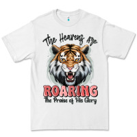 White the heavens are roaring tiger Premium Tee - MaliasSmallBusiness