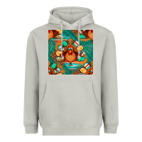 Moon Dust thanksgiving  turkey seamless pattern Heavyweight Hoodie - BundleAndBundleShop