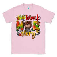 Bubblegum Pink black her story Classic Tee - Artiststas