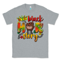 Heather Grey black her story Classic Tee - Artiststas