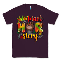 Plum black her story Classic Tee - Artiststas