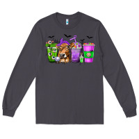 Smoke Coffee Cups with Cow and Halloween Long Sleeve Tee - texasbilliewilder