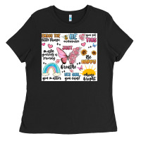 Black positive affirmations Ladies Tee - MaliasSmallBusiness