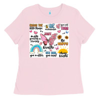 Bubblegum Pink positive affirmations Ladies Tee - MaliasSmallBusiness