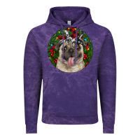 Cloud Purple Christmas Pug With Buffalo Plaid Vintage Hoodie - RanaPortraitStore