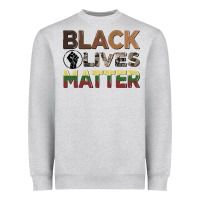 Heather Grey black lives matter juneteenth Heavyweight Sweatshirt - CowGirlArtShop