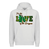Dove Grey For The Love Of The Dragons Premium Hoodie - RanaPortraitStore