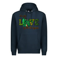 Navy For The Love Of The Dragons Premium Hoodie - RanaPortraitStore