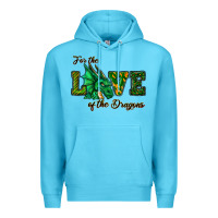 Ocean Blue For The Love Of The Dragons Premium Hoodie - RanaPortraitStore