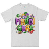 Dove Grey mardi gras Premium Tee - MaliasSmallBusiness