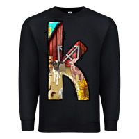 Black farm life alphabet lowercase letters k Premium Sweatshirt - BundleAndBundleShop