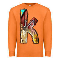 Carrot farm life alphabet lowercase letters k Premium Sweatshirt - BundleAndBundleShop