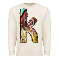 Sandshell farm life alphabet lowercase letters k Premium Sweatshirt - BundleAndBundleShop