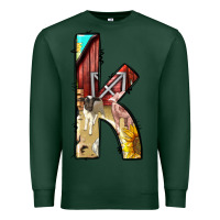 Sports Green farm life alphabet lowercase letters k Premium Sweatshirt - BundleAndBundleShop