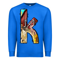 True Royal farm life alphabet lowercase letters k Premium Sweatshirt - BundleAndBundleShop